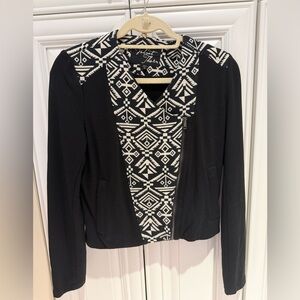 Black and White Geometric Jacket
